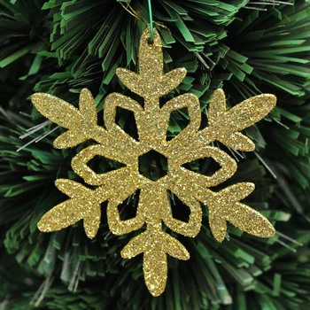 1 GAB Zelta pulveris krāsainu plastmasas sniegpārslas, Ziemassvētku rotājumi Ziemsvētki koks klāt rotas DIY puse ražošanas piederumi Attēls 2