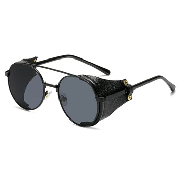 Modes Steampunk Saulesbrilles Zīmola Dizaina Metāla Kārtas Sunglass Vīrieši Sievietes Vintage Punk, Saules brilles UV400 Toņos Oculos de sol