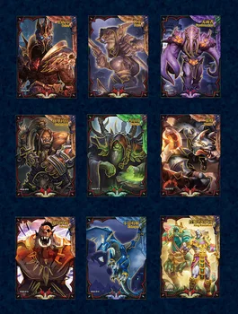 Sākotnējā Pasaules Warcrafts Kolekcija Kartes, Bērniem, Rotaļlietas, Dāvanu Raro Carte TCG Spēļu Kārtis Mājas, Ģimenes Chrismas Karte Attēls 2