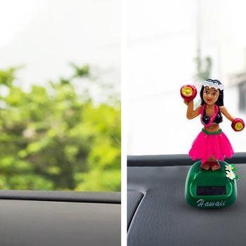 Havaju Meitene Auto Rotājumu Radošā Karikatūra Saules Powered Meitene, Kratot Galvu Lelle Deju Apdares Auto Rotājumu