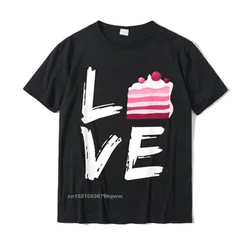 Kūka Lover Smieklīgi Vārīšanas Maizes Konditorejas Izstrādājumus Pārtikas Mīlestība Krekls Gadījuma Top T-Krekli Vīriešu Kokvilnas T Krekls Iela Plain