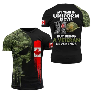 Vīriešu Dāmas 3d Īpašo Spēku Īsām Piedurknēm Tactical Krekls Kanādas Armijas T-Krekls Camo Commando Vīriešu Apģērbs