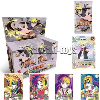5/25/100 Gab Anime Naruto Kartes Shippūden Ninja Kakashi TCG PSR Reti Tirdzniecības Kolekcija Kartes Kaujas Carte Bērniem Dāvanu Rotaļlietas