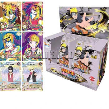 5/25/100 Gab Anime Naruto Kartes Shippūden Ninja Kakashi TCG PSR Reti Tirdzniecības Kolekcija Kartes Kaujas Carte Bērniem Dāvanu Rotaļlietas Attēls 2