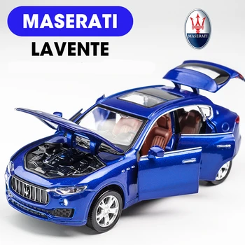 1:32 Maserati Levante Sakausējuma Auto Modelis Lējumiem & Rotaļu Transportlīdzekļiem, Metāla Automašīnas Modeļa Simulācijas Skaņas un Gaismas Vākšana Bērniem Rotaļlietas Dāvanas