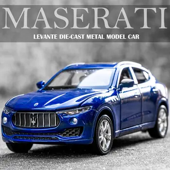 1:32 Maserati Levante Sakausējuma Auto Modelis Lējumiem & Rotaļu Transportlīdzekļiem, Metāla Automašīnas Modeļa Simulācijas Skaņas un Gaismas Vākšana Bērniem Rotaļlietas Dāvanas Attēls 2