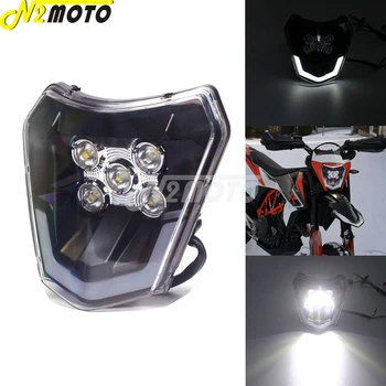 Motokrosa Dual Sport LED Lukturu Handlamp par KTM EXC XCF XCW 250 300 350 450 500 690 SMC R ES/ASV Enduro Sešas Dienas Netīrumi Velosipēds