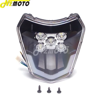 Motokrosa Dual Sport LED Lukturu Handlamp par KTM EXC XCF XCW 250 300 350 450 500 690 SMC R ES/ASV Enduro Sešas Dienas Netīrumi Velosipēds Attēls 2