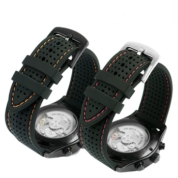 Silikona Watchband par Mido Stūres iedzīvotāju Seiko Rolex Casio Fosilā Sporta Elpojošs Silikona Pulksteņu Siksniņas 20 22 24 Vīrieši