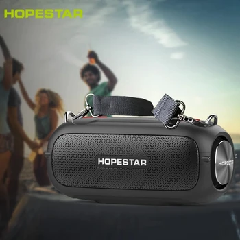 HOPESTAR A41 Bezvadu Āra Ūdensizturīgs Subwoofer liela Jauda 40W Portatīvā Bluetooth Skaļruni TWS Stereo Skaļrunis ar TF/FM Radio Attēls 2