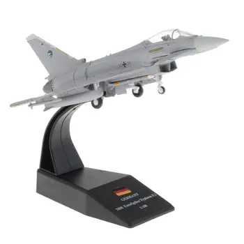 1/100 Mēroga EF-2000 Cīnītājs Uzbrukuma Plaknes Displeja Modelis - Metāla Mini Militārās lidmašīnas ar Statīvu