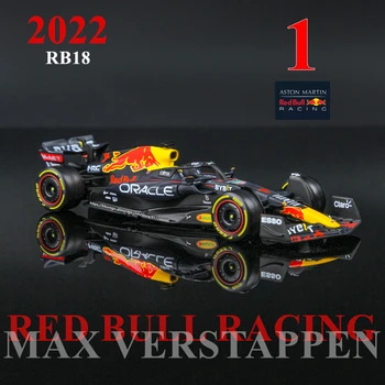 Bburago 1:43 2022 F1 Red Bull Racing RB18 1# Verstappen 11# Perez Īpaša Krāsas Formula Viens Sakausējuma Super Rotaļu Automašīnas Modeli Attēls 2
