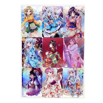 9pcs/set ACG Kimono Pirmslaulību Rotaļlietas Hobiju Hobijs Kolekciju Spēļu Kolekcija Anime Kartes