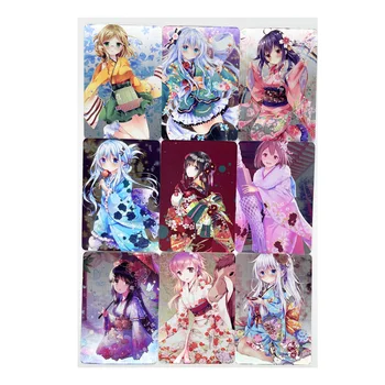 9pcs/set ACG Kimono Pirmslaulību Rotaļlietas Hobiju Hobijs Kolekciju Spēļu Kolekcija Anime Kartes Attēls 2