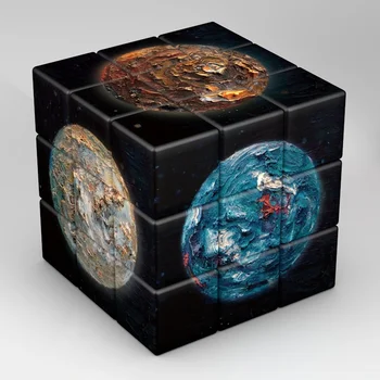 3x3x3 Burvju Puzzle Cube Planētas Astronauts Modelis Kuba Bērnu Izglītības Rotaļlietas, Dāvanas