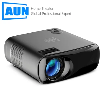 AUN AKEY9S Android Projektoru Full HD Dzimtā 200inch LED Mājas Kinozāles Projektori 4k Video Projektoru 1080P Bluetooth, WIFI, Smart TV