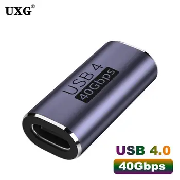 40Gbps USB 4 Tips-C Sievietes USB4 Sieviešu Savienotāju USB-C Adapteris Savienotājs C Tipa Ierīces Converter Datu Adapteri Mini USB Adapteri