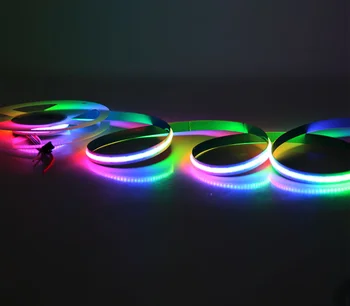 COB/FOB Pilnu krāsu Lentes(tāpat kā SK6812) RGB smart sapnis krāsu burvju Digitālo 5V Adresējama LED Lentes