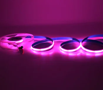 COB/FOB Pilnu krāsu Lentes(tāpat kā SK6812) RGB smart sapnis krāsu burvju Digitālo 5V Adresējama LED Lentes Attēls 2