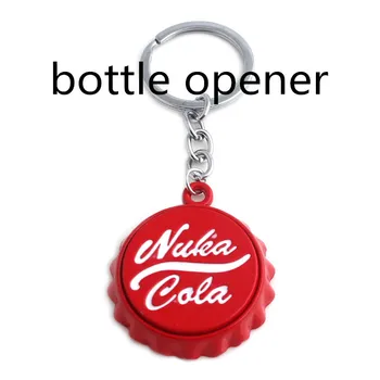 Spēle Nuka Cola botter nazis keychain Keyring Kulons Pip Zēns Rotaslietas Dāvanu Automobiļu Atslēgu Turētājs Draudzība Piederumi