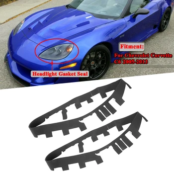 Auto Lukturu Objektīva Deformāciju Korpusa Vāciņu Gumijas Blīvējums Pa Kreisi, Labajā Pusē Piemērots Chevrolet Corvette C6 2005 - 2013 Auto Piederumi