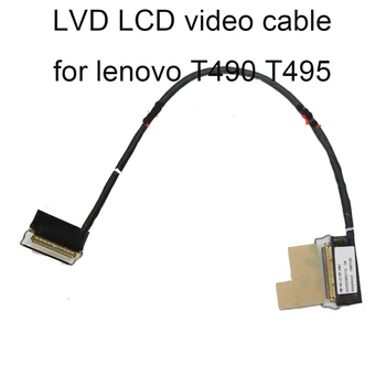 T490 LCD LVDS Video Kabelis Lenovo ThinkPad T495 2K 3K FHD 1920*1080 WQHD 01YT38 02HK974 02HK975 DC02C00DY20 40Pin Savienotāji