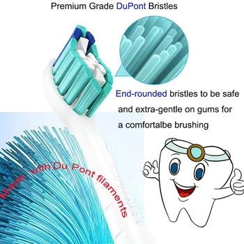 Rezerves zobu Suka Galviņas Philips Sonicare HX zobu Suka Galvas Diamond Clean Veselīgu Balts Viegli Tīrīt Attēls 2