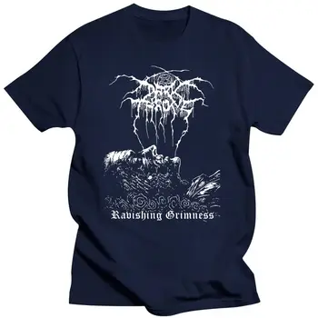 Vīriešu Apģērbu Darkthrone Ravishing Grimness V2 T Krekls MELNS Extreme Metal Grupa Attēls 2
