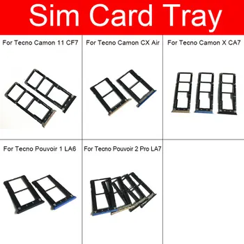 SIM Kartes ligzda Turētājs Tecno Camon 11 CF7/CX Gaisa /X CA7/Pouvoir1 LA6/ Pouvoir2 Pro LA7 Micro SD Lasītājs Kartes Spēļu Adapteri