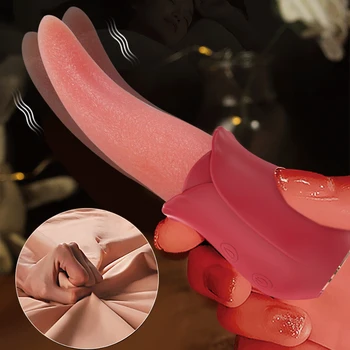 Reāli Mēles Laiza Klitora Stimulācija Sprauslas Spēcīgs Stimulators Vibrators Pieaugušo Seksa Rotaļlietas Sievietēm Dropshipping