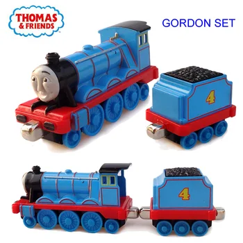 Thomas un Draugiem Numuru Gordons Vilcienu un Vilciens Gordon Nodalījuma Modelis Sakausējuma Plastmasas Magnētiskais Trases Auto Rotaļlietas Zēniem Attēls 2