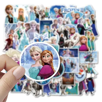 50gab Disney Princess Saldēti Uzlīmes Bērniem Cute Anime Uzlīmes kawaii Bagāžas Grāmatiņa Scrapbooking Uzlīmes Attēls 2