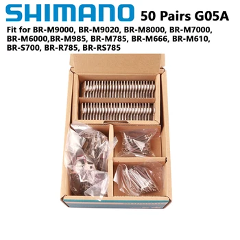 50 Pāru Oriģinālās SHIMANO G05A G03S MTB Disku Bremzes Sveķu Spilventiņi 1GB Par BR-M9000/M9020/M987/M985/M8000/M785/M7000/M6000/M675