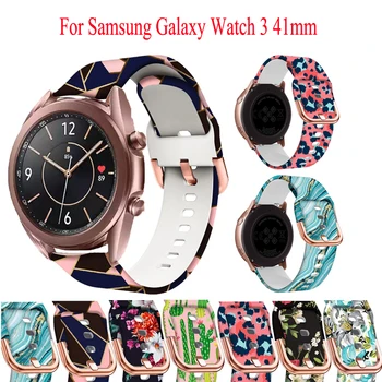20mm silikona watchbands Samsung Galaxy Watch3 41mm /Watch 3 41mm racelet smart sporta siksna galaxy skatīties 2 42mm watchstrap