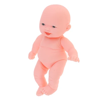 11cm Pilna Vinila Atdzimis Spilgti Infant Baby Toddler Meitene Lelle, Rotaļlietas Bērniem