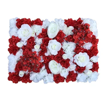 1gb Mākslīgo Ziedu Sienas Kāzu Fona Dekorēšana Zālienu Pīlārs Ceļu Svina Ziedu Arkas Zīda Rožu Hydrangea White Flower Attēls 2
