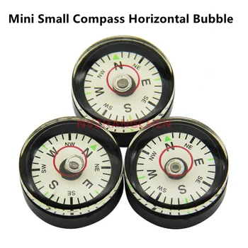 20mm Mini Mazs Kompass Horizontāli Garu Līmeņa Burbuļu Portatīvo Apļveida Miniatūras Kompass Bullseye Burbulis, Mērīšanas Instrumenti
