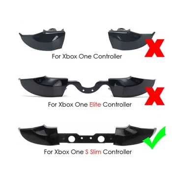 YuXi Xbox One S Nomaiņa Pilna Chrome Pogas Komplekts ABXY Izraisīt analog stick Daļas Xbox Vienu Slim Attēls 2