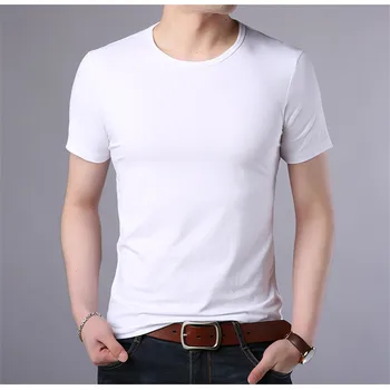 M T-krekls vīriešu īsām piedurknēm vasaras 2019 jaunu pusi piedurknēm krekls ar apaļu kakla zaudēt gadījuma zemāko krekls