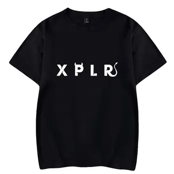 XPLR Ellē Nedēļā 22 Minerālu Merch T-krekls Vasaras Vīriešu un Sieviešu Krekls T ColbyBrock SamGolbach Halloween Cosplay Īsām Piedurknēm