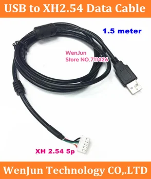 1.5 m/1M/2M garums USB, lai XH2.54 /PH2.0 termināļa 5pin Datu Kabelis, pamatplate (mainboard Tastatūru un peli, 5gab/daudz