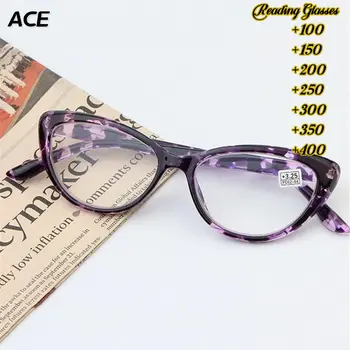 ACE Cat Eye Lasīšanas Brilles Sievietēm Ultravieglajiem Presbyopic Brilles Anti Zilā Gaisma Brilles +0.5 1.0 1.5 1.75 2.0 2.5 3.0 3.5 4.0 Attēls 2