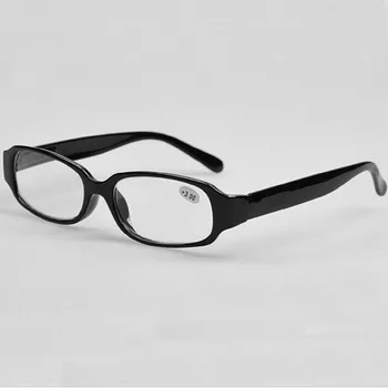2017 vecāka gadagājuma vīriešiem un sievietēm, briļļu modes viegls melnas plastmasas rāmis lasīšanas brilles +1.0 +1.5 +2.0 +2.5 +3.0 +3.5 +4.0