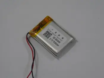 Polimēru akumulatoru ražotājiem tiešā mārketinga 653040 3,7 V GPS līnijas 750mah pozicionēšanas instruments, ar litija akumulatoru