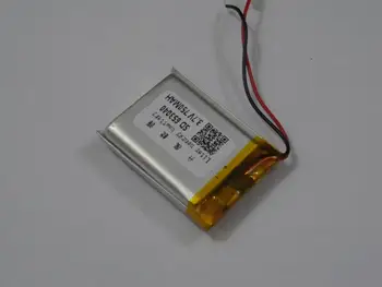 Polimēru akumulatoru ražotājiem tiešā mārketinga 653040 3,7 V GPS līnijas 750mah pozicionēšanas instruments, ar litija akumulatoru Attēls 2