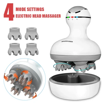 Smart Electric Galvas Massager Bezvadu Vadītājs Kapilāru Masāža Mašīna Ūdensizturīgs Dziļo Audu Mīcīšanas Stress Atvieglojums Gratta Testa