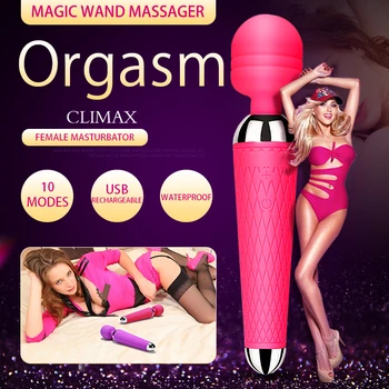 Magic Wand Massager Klitora Stimulators Sieviešu Masturbator Dildo Vibratoru Seksīga Erotiskā Preces Seksa Rotaļlietas Sievietēm, Pieaugušajiem 18 Veikals