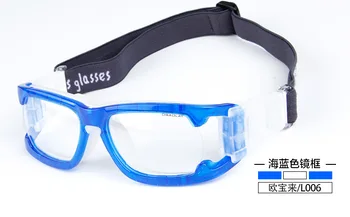 Āra Profesionālās Basketbola brilles Futbola Sporta brilles, Aizsargbrilles acu rāmis atbilst optisko objektīvu tuvredzība tuvredzīgs L006 Attēls 2