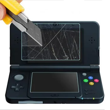 Top Rūdītais Stikls LCD Ekrāna Aizsargs,+Grunts PET Skaidrs, Pilnībā Segtu aizsargplēvi Aizsargs Nintendo Mazo Jauno 3DS Konsoles