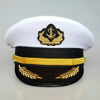 ASV jūras kara Flotes Klp Militārās Cepures Kadets Cepuri Marines Militar Armijas Piederumi Kapteiņa Cepure